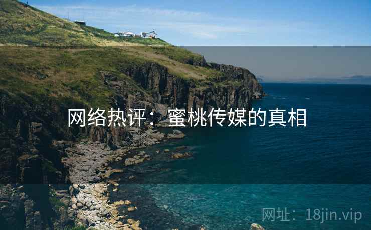 网络热评：蜜桃传媒的真相