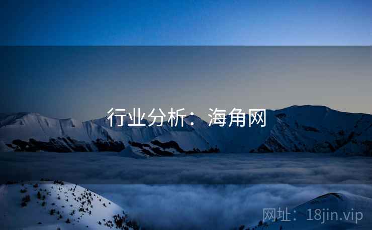 行业分析：海角网  第2张
