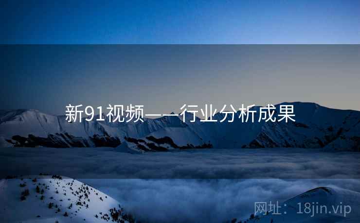 新91视频——行业分析成果